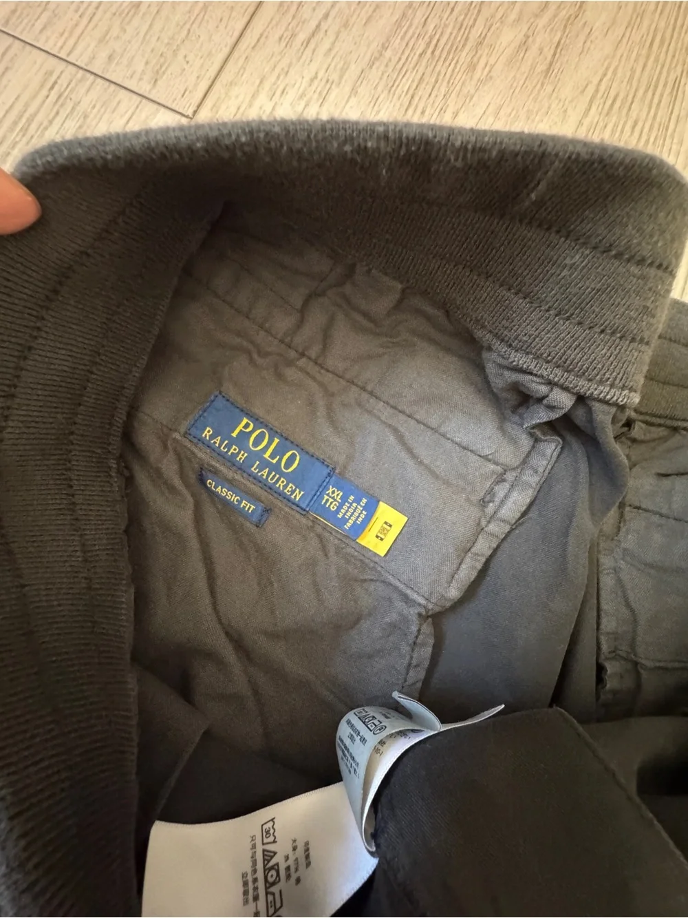 Ralph Lauren Black Cargo Drawstring Shorts